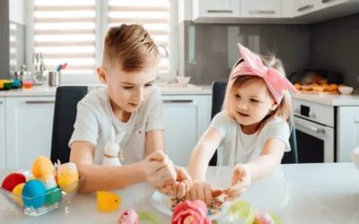Ideas fáciles que puedes hacer con niños para decorar tu casa en Pascua