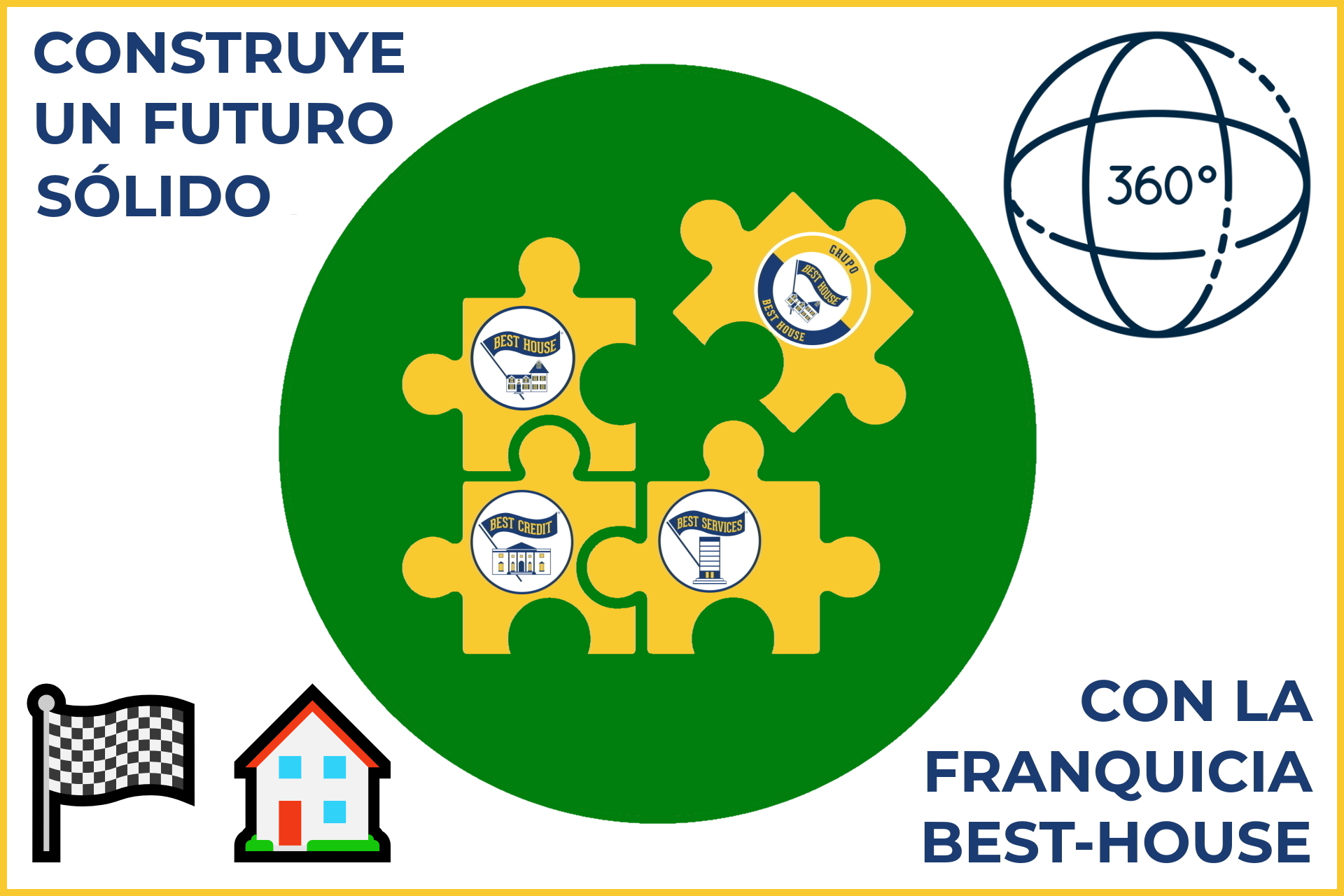 La Franquicia BEST HOUSE brinda a los emprendedores la capacidad de construir un futuro de bases muy sólidas para alcanzar el éxito