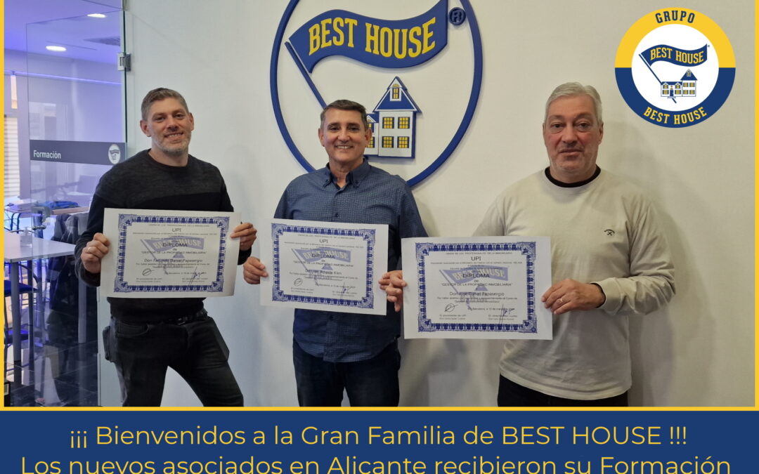 La nueva Agencia de BEST HOUSE en Alicante ha completado su Formación Inicial