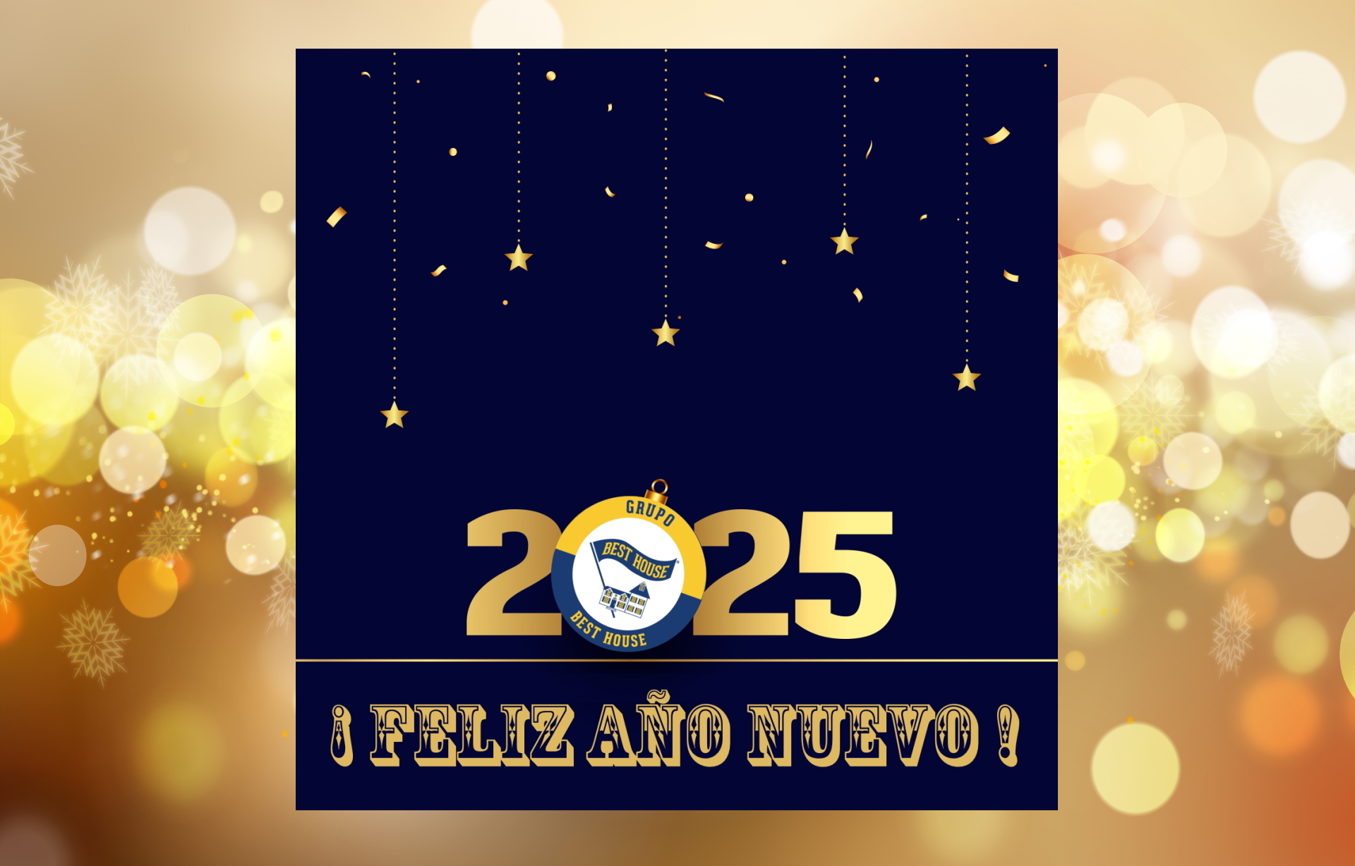 BEST HOUSE les desea un Feliz Año Nuevo 2025